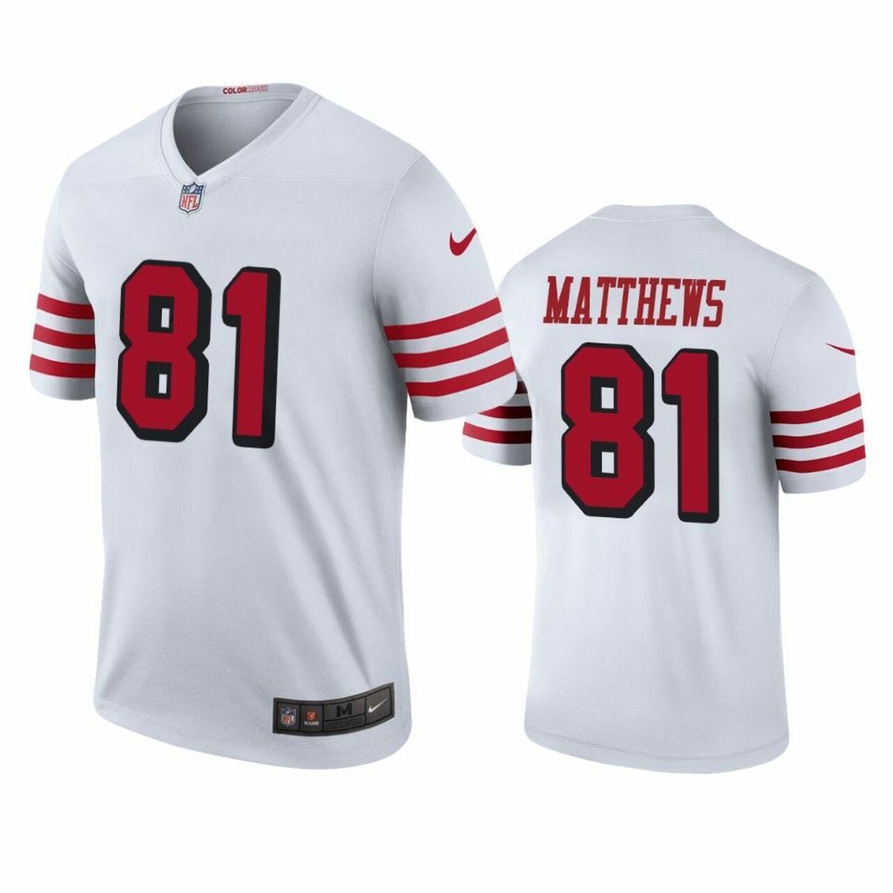 Men San Francisco 49ers 81 Jordan Matthews Nike White Color Rush Legend Player NFL Jersey